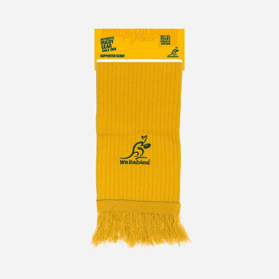 Wallabies Gold Rib Scarf