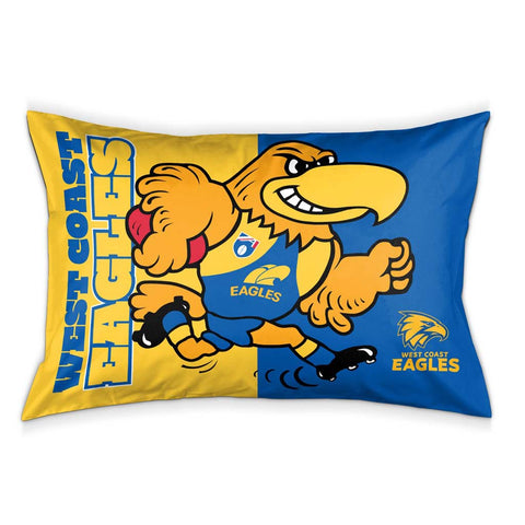 West Coast Eagles Single Pillow Case