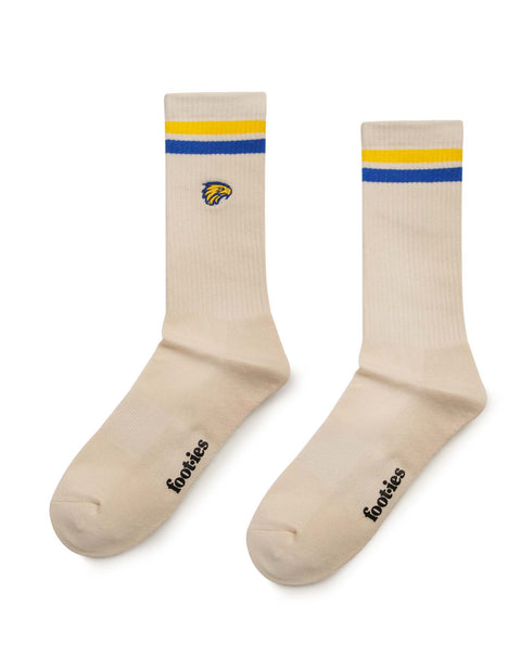West Coast Eagles Sneaker Sock 2 Pack Giftbox