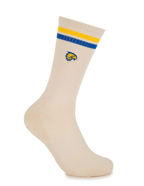 West Coast Eagles Sneaker Sock 2 Pack Giftbox