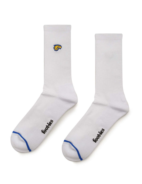 West Coast Eagles Sneaker Sock 2 Pack Giftbox