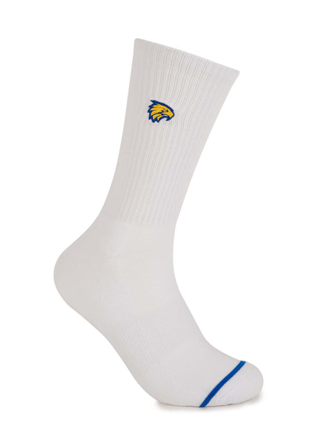 West Coast Eagles Sneaker Sock 2 Pack Giftbox