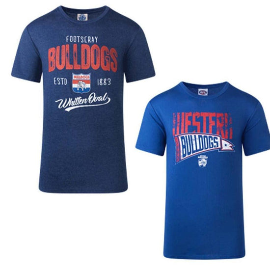 Western Bulldogs Retro T shirt 2 Pack