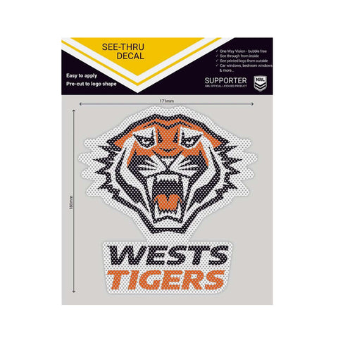 Wests Tigers See-Thru Decal