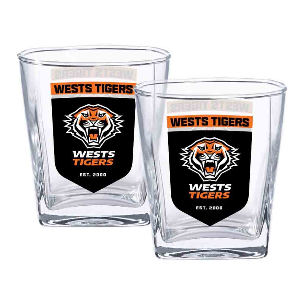Wests Tigers 2-Pack Spirit Glasses