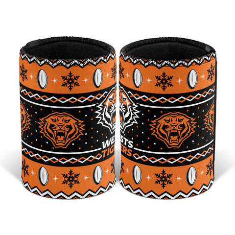 Wests Tigers Christmas Can Cooler