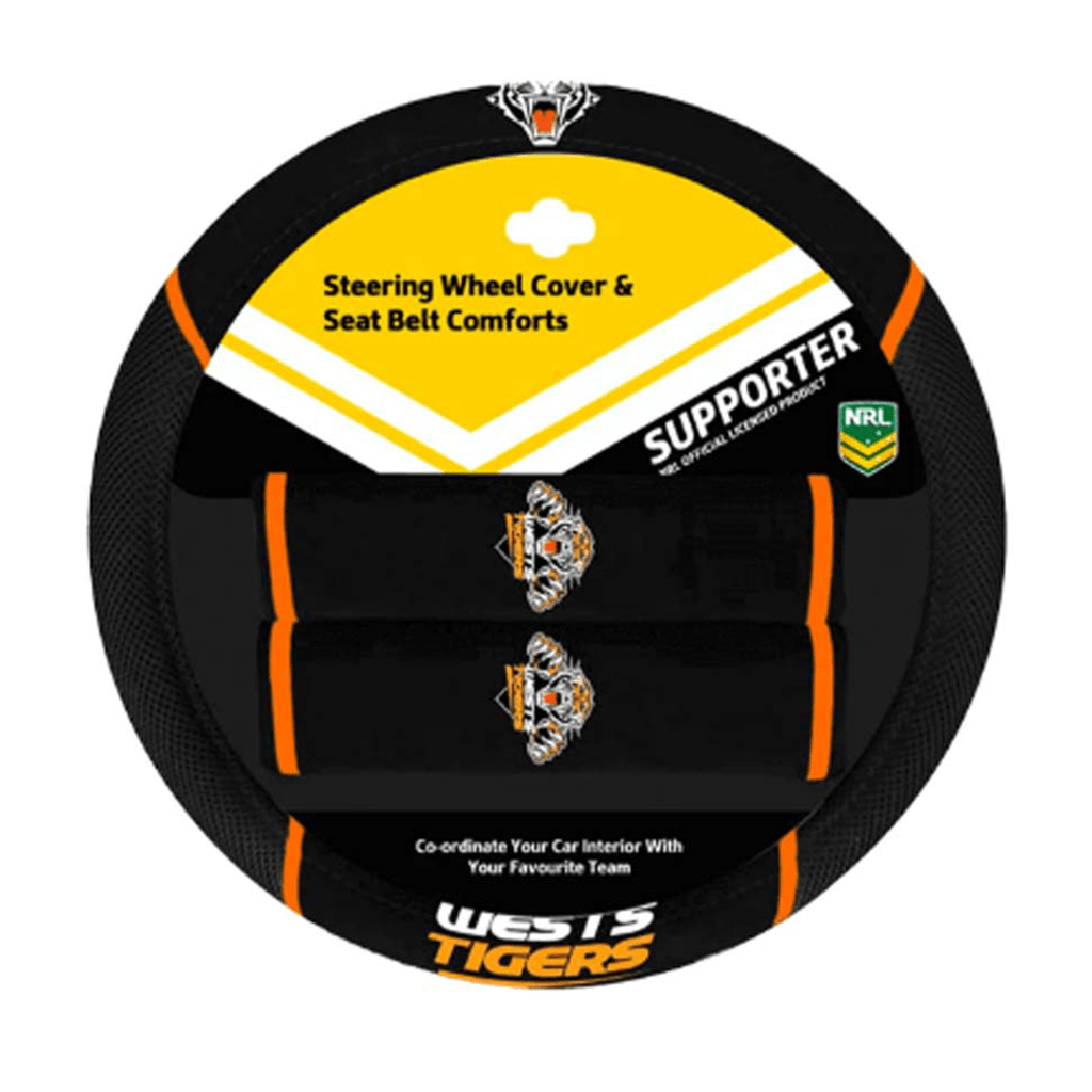 Wests Tigers Steering Wheel Cover