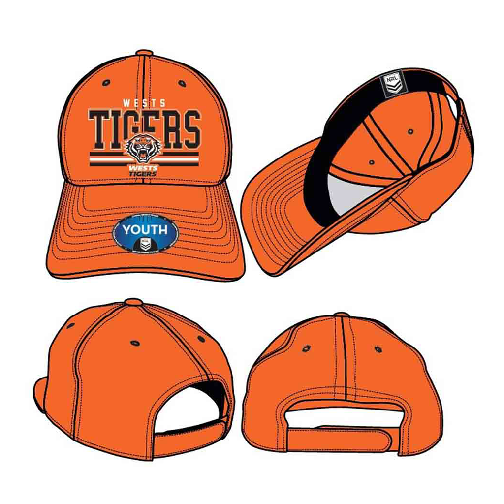 Wests Tigers Wordmark Cap Youth