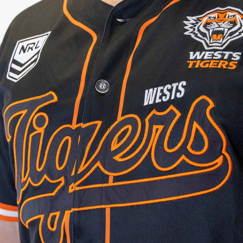 Wests Tigers 'Homer' Baseball Shirt Adult