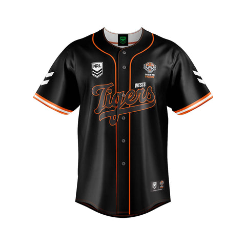 Wests Tigers 'Homer' Baseball Shirt Adult