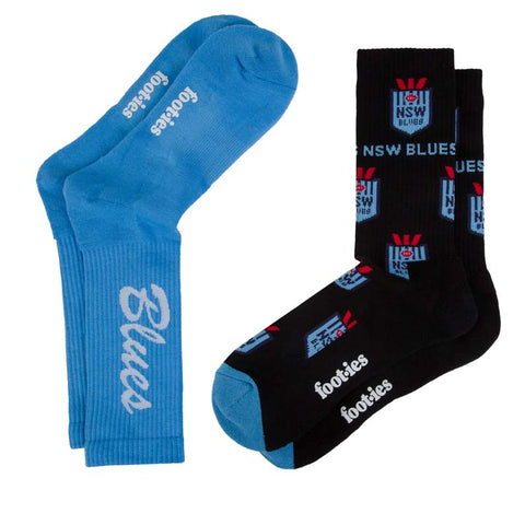 NSW Blues Script Sneaker Sock 2 Pack