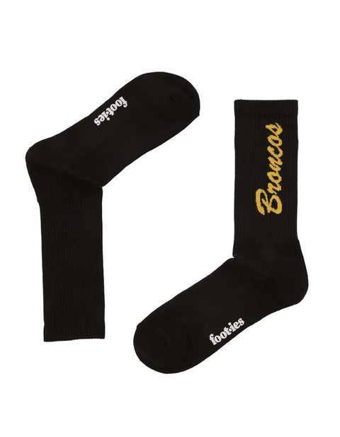 Brisbane Broncos Black Sneaker Sock 2 Pack