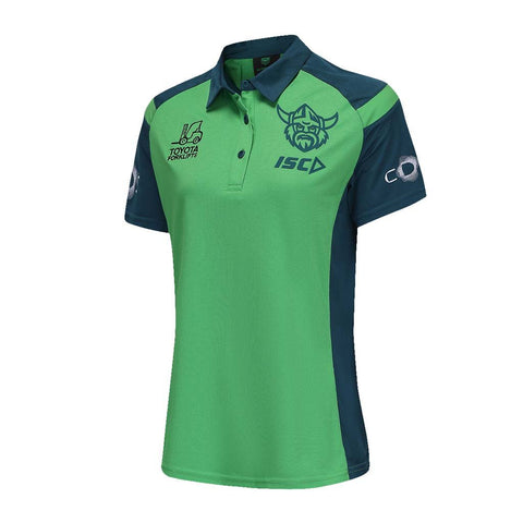 Canberra Raiders 2025 Polo Ladies Green - Jerseys Megastore