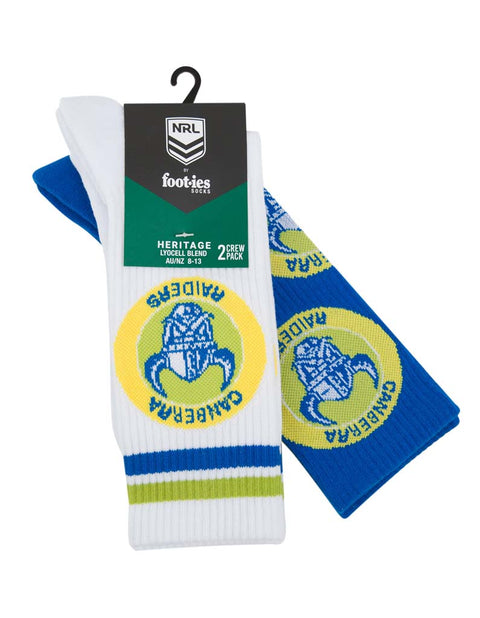 Canberra Raiders 2-Pack Retro Sneaker Socks