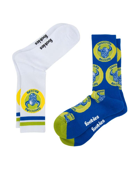 Canberra Raiders 2-Pack Retro Sneaker Socks