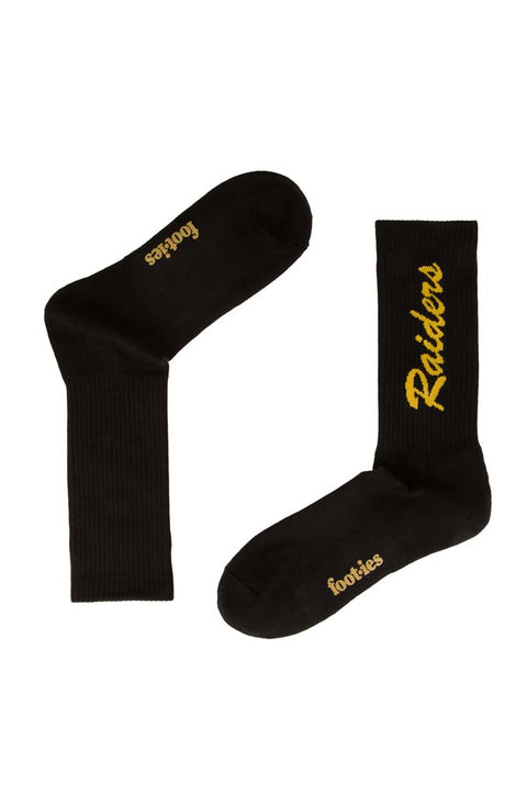 Canberra Raiders Black Sneaker Sock 2 Pack