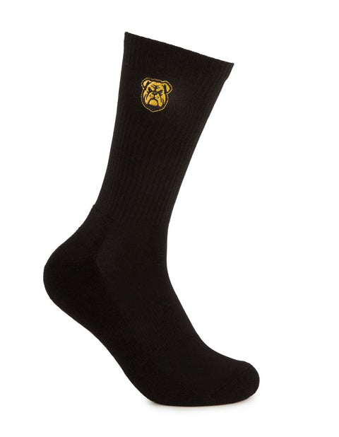 Canterbury Bulldogs Black Sneaker Sock 2 Pack