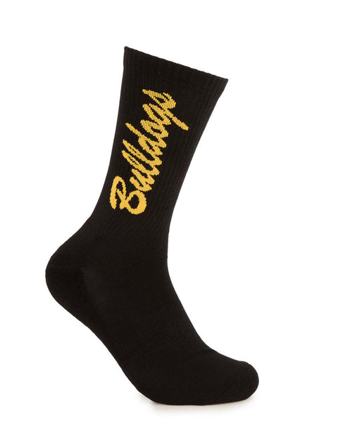 Canterbury Bulldogs Black Sneaker Sock 2 Pack
