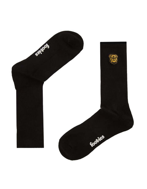 Canterbury Bulldogs Black Sneaker Sock 2 Pack