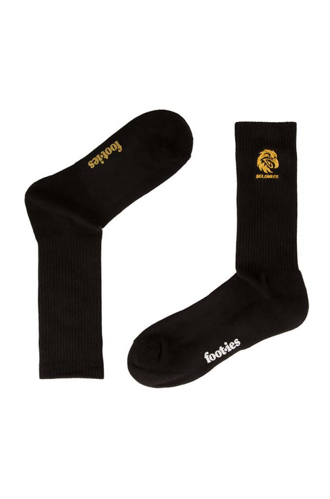 Manly Sea Eagles Black Sneaker Sock 2 Pack