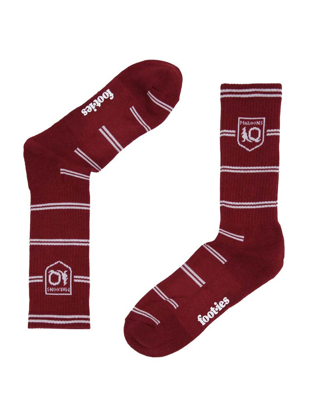 Queensland Maroons Stripes Sneaker Sock 2 Pack – Jerseys Megastore