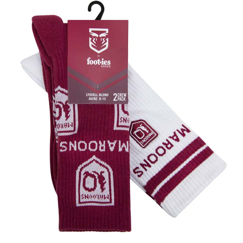 Queensland Maroons Icons Sneaker Sock 2 Pack – Jerseys Megastore