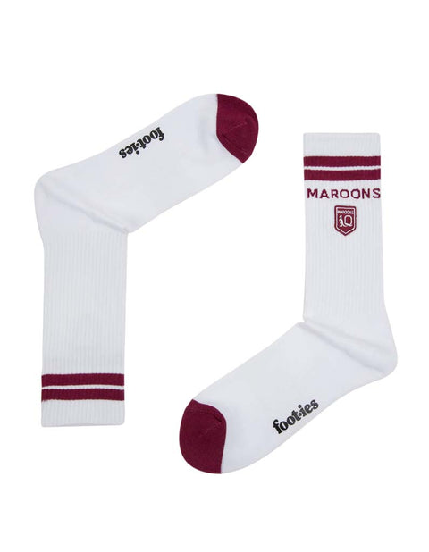 Queensland Maroons Icons Sneaker Sock 2 Pack