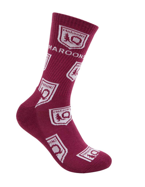 Queensland Maroons Icons Sneaker Sock 2 Pack