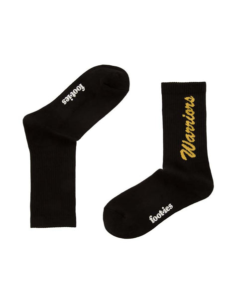 New Zealand Warriors Black Sneaker Sock 2 Pack