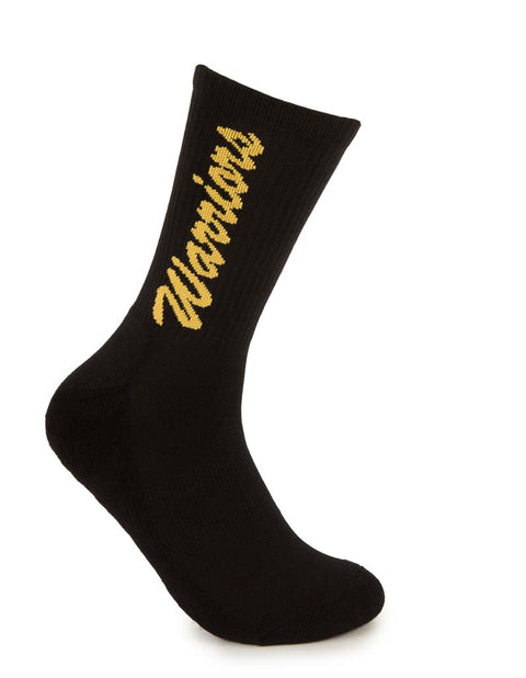 New Zealand Warriors Black Sneaker Sock 2 Pack
