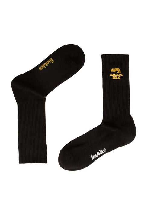 Parramatta Eels Black Sneaker Sock 2 Pack