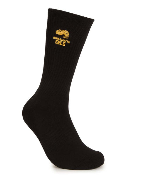 Parramatta Eels Black Sneaker Sock 2 Pack