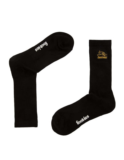 Penrith Panthers Black Sneaker Sock 2 Pack