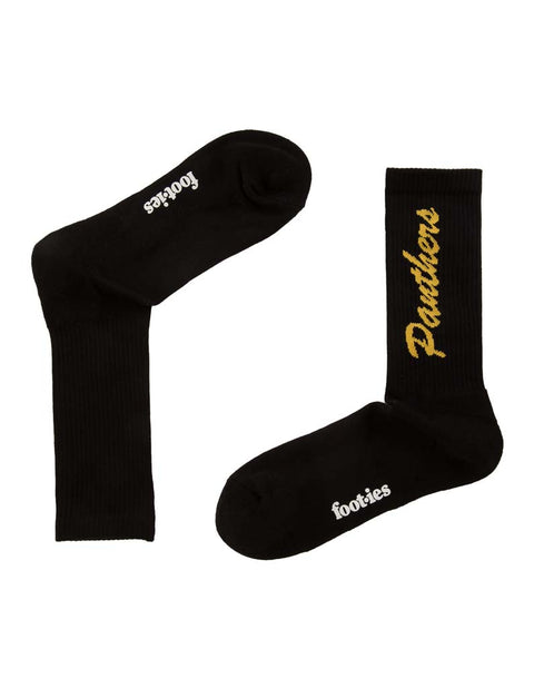 Penrith Panthers Black Sneaker Sock 2 Pack