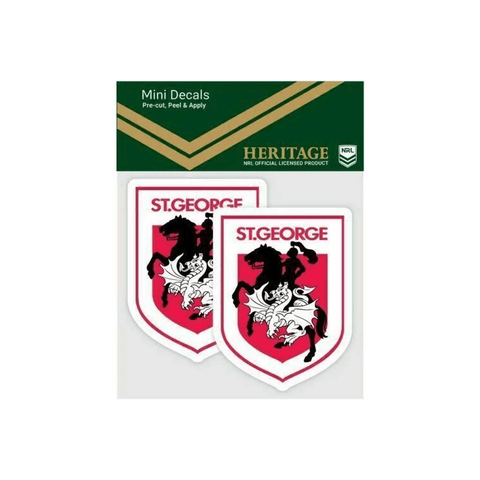 St. George Stickers St George Dragons Heritage Mini Decals – Jerseys Megastore