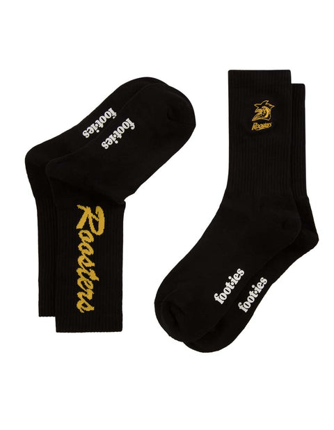 Sydney Roosters Black Sneaker Sock 2 Pack