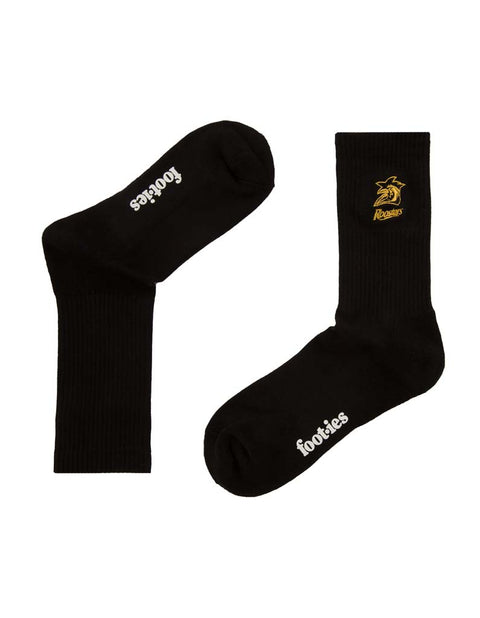 Sydney Roosters Black Sneaker Sock 2 Pack