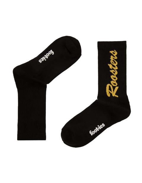 Sydney Roosters Black Sneaker Sock 2 Pack