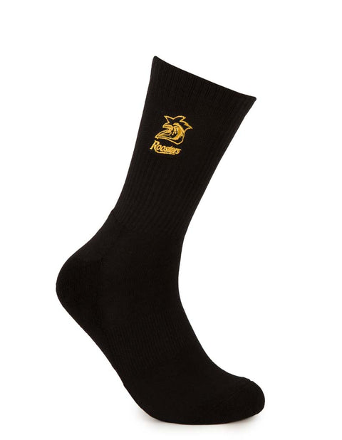 Sydney Roosters Black Sneaker Sock 2 Pack
