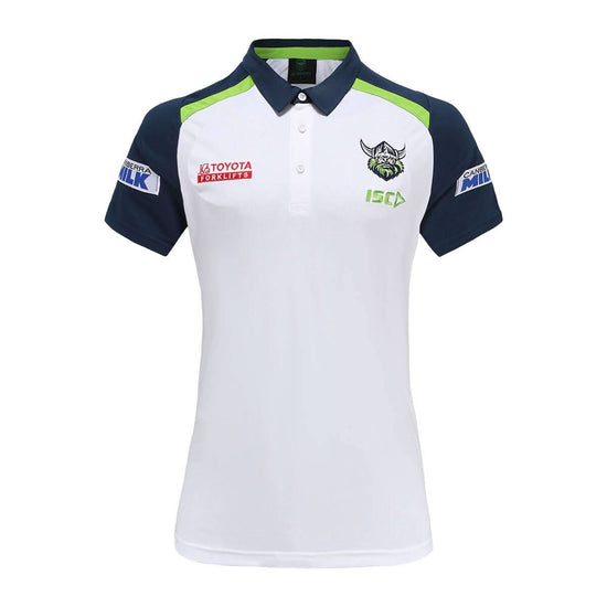 Canberra Raiders 2022 Team Polo White - Navy - Ladies - Jerseys Megastore