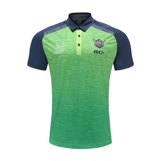 Canberra Raiders 2023 Polo Green-Navy Adult - Jerseys Megastore