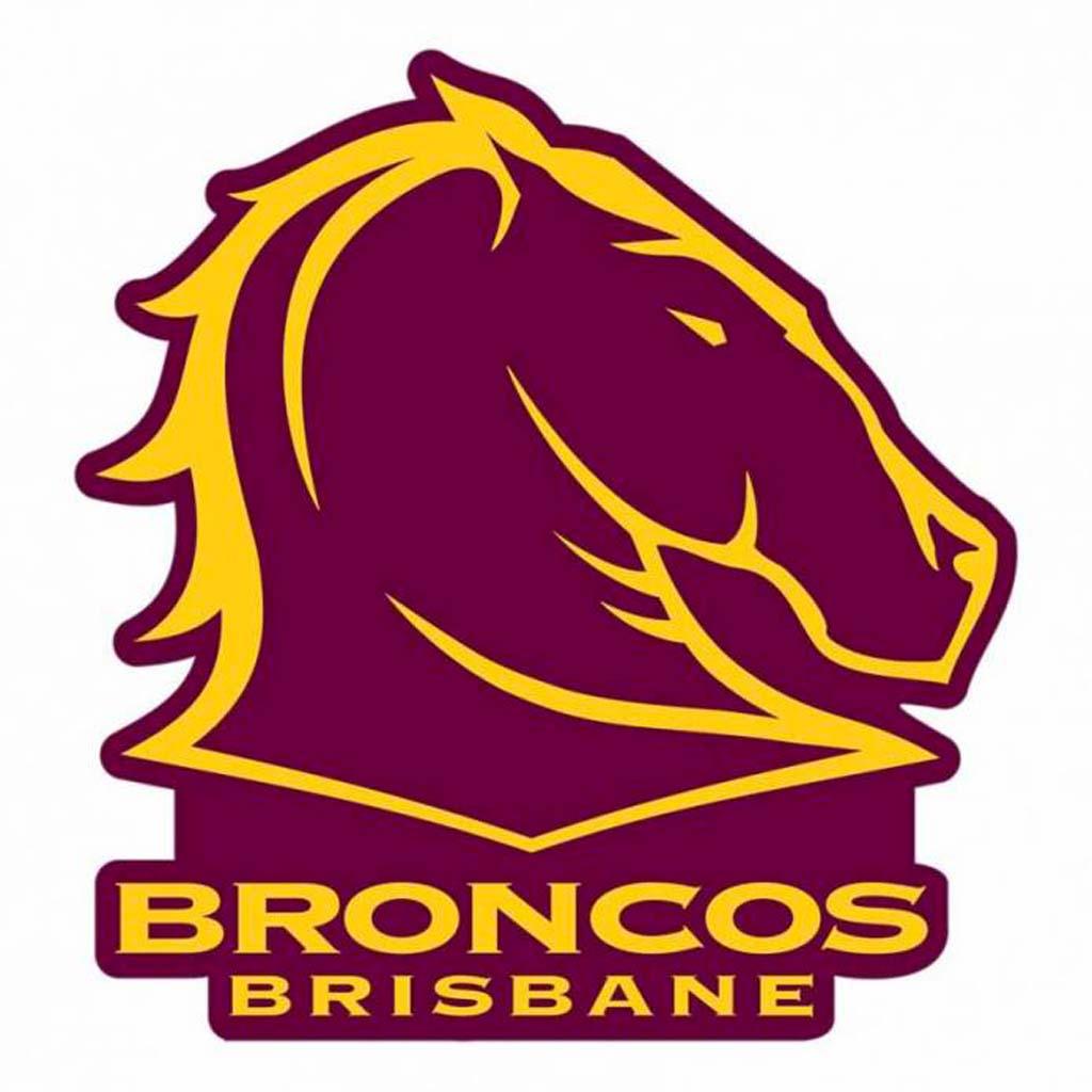 Brisbane Broncos Logo Sticker - Jerseys Megastore
