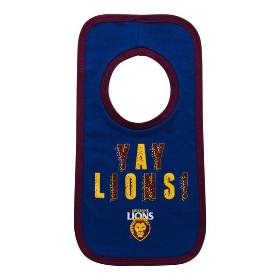 Brisbane Lions Babies Bib Set - Jerseys Megastore