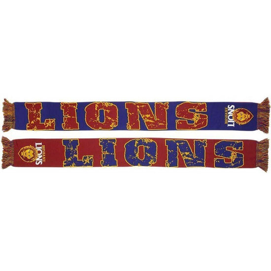 Brisbane Lions Jacquard Scarf - Jerseys Megastore