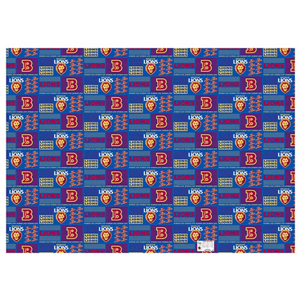 Brisbane Lions Wrapping Paper - Jerseys Megastore