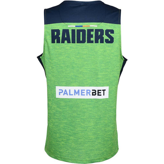Canberra Raiders 2023 Training Singlet Green-Navy - Jerseys Megastore
