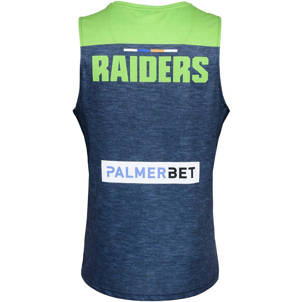 Canberra Raiders 2023 Training Singlet Navy-Green - Jerseys Megastore