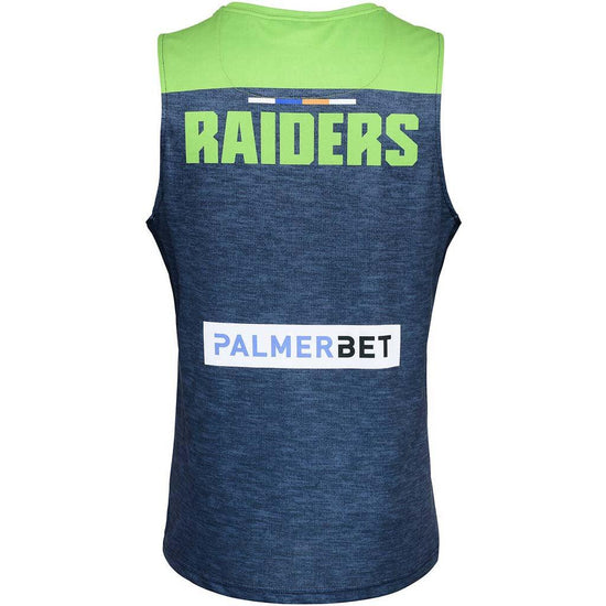 Canberra Raiders 2023 Training Singlet Navy-Green - Jerseys Megastore