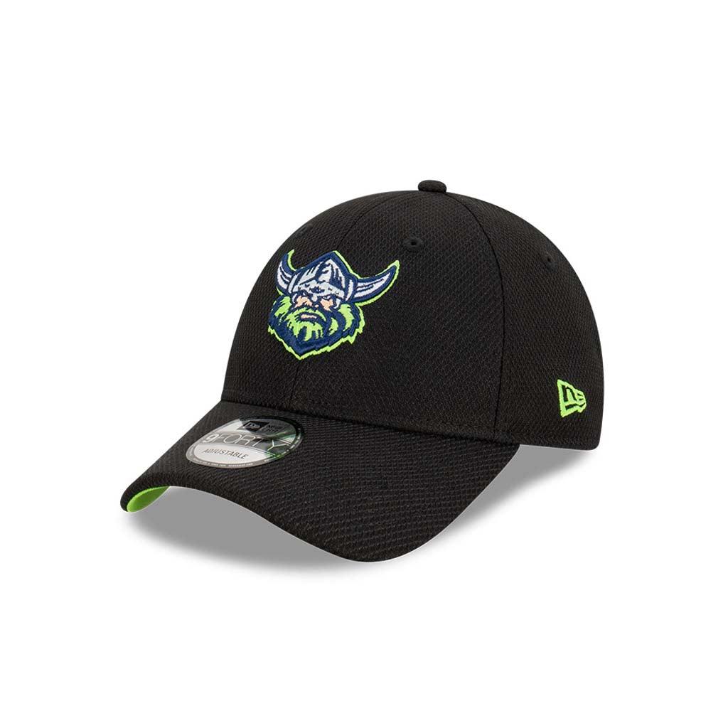 Canberra Raiders Black 9Forty Cloth Strap Cap - Jerseys Megastore