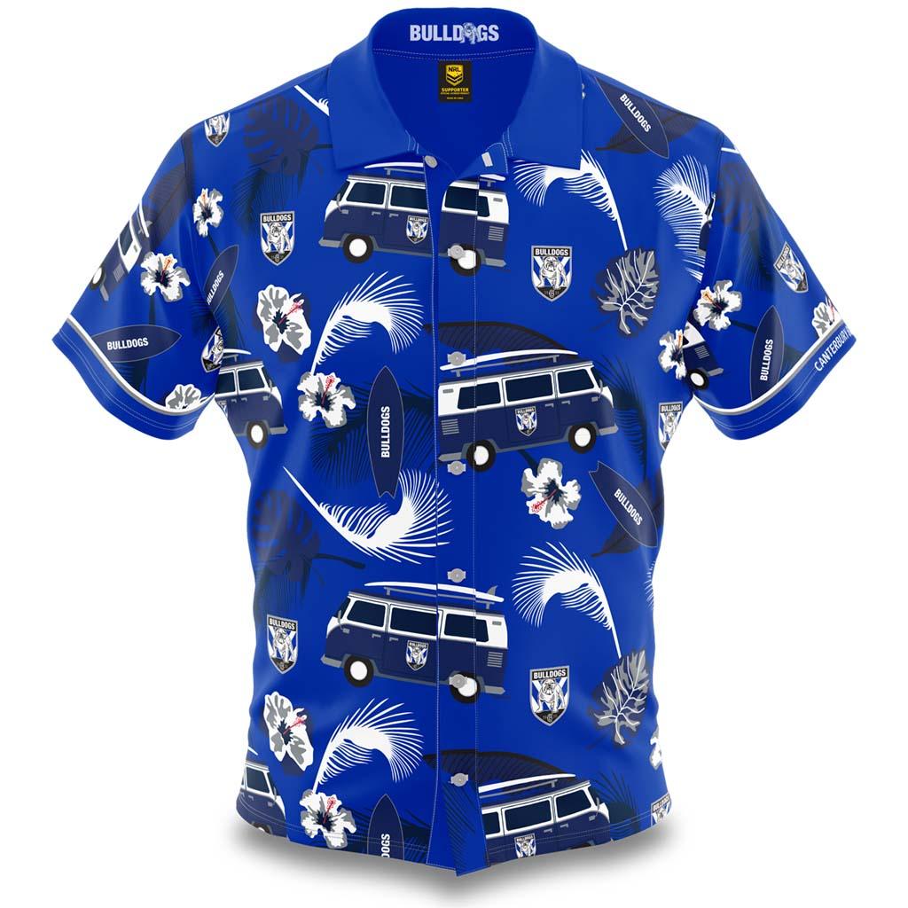 Canterbury Bulldogs Hawaiian Shirt - Jerseys Megastore